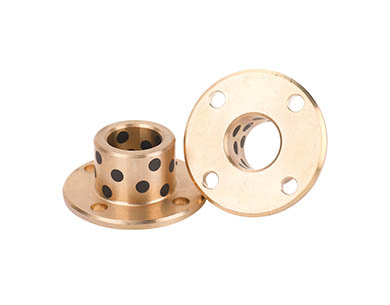 Graphite flange sliding bushing