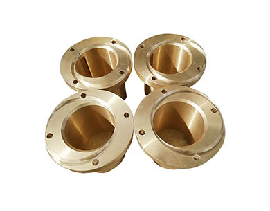 Graphite flange sliding bushing