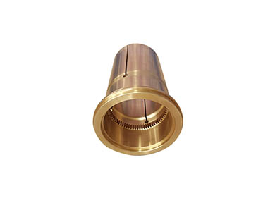 Graphite flange sliding bushing