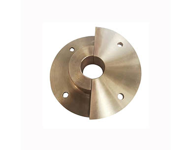 Graphite flange sliding bushing